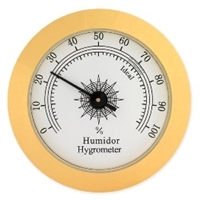 Wadsworth Analog Hygrometers Humidor Smoking Accessory Symple Stuff Finish: Gold